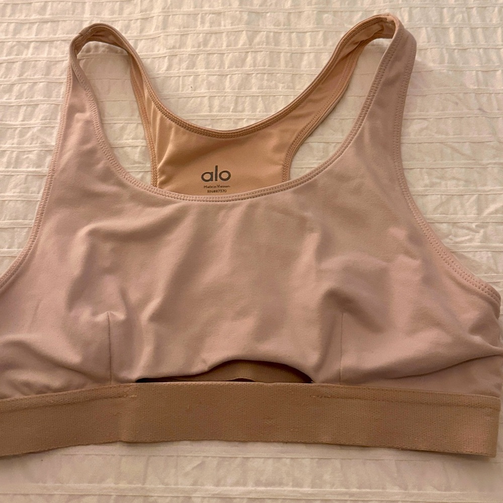 Alo Dusty Pink Sports Bra M